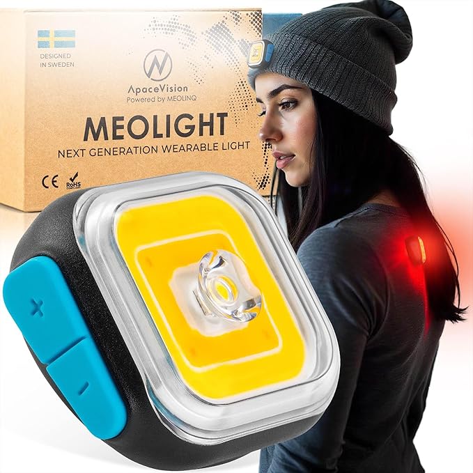MEOLIGHT 500 Lumen Light for Running, Dogs, Walking - Wearable Flashlight Chest LED Safety Light