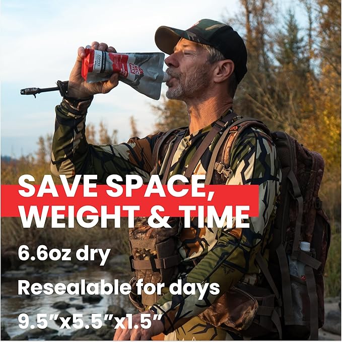 RecPak Performance Ultralight Instant Meals For Your Next Adventure | 700 Cal 42g Protein I Vanilla