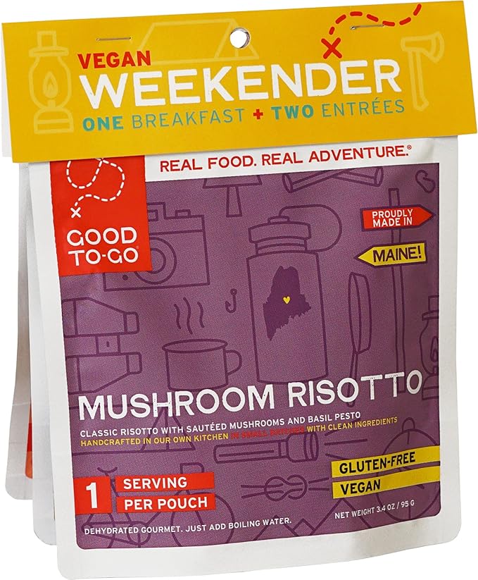 GOOD TO-GO Weekender 3-Pack | 2 Entrees + 1 Breakfast | Camping Food, Backpacking Food | Just Add