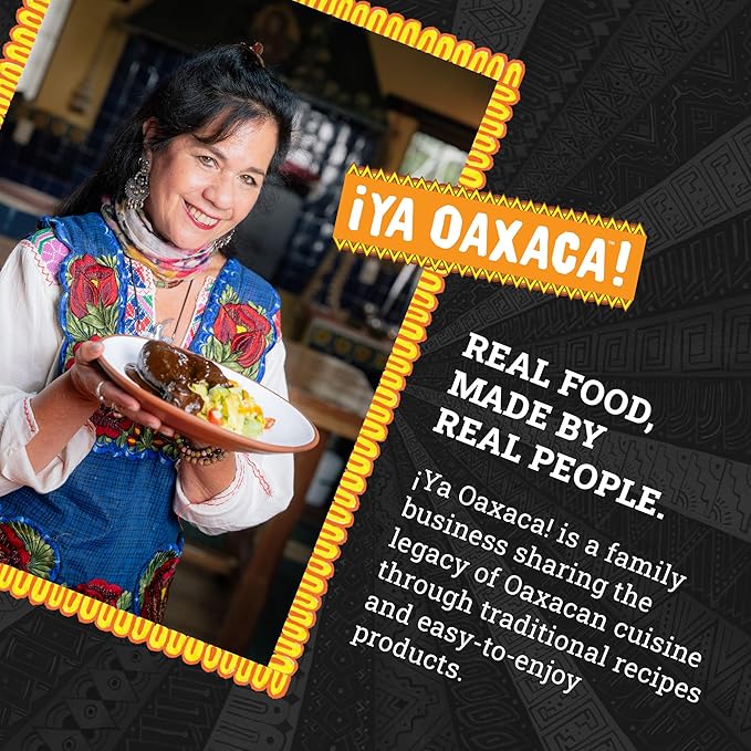 Ya Oaxaca - Mole Sauce - Negro - Medium Spice Flavor - Blend of Smoked & Dried Chiles, Spices, &