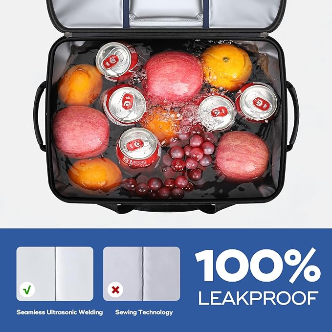 Maelstrom Collapsible Soft Cooler Bag, 24/30/60/75 Cans Beach Cooler, Ice Chest, Leakproof &