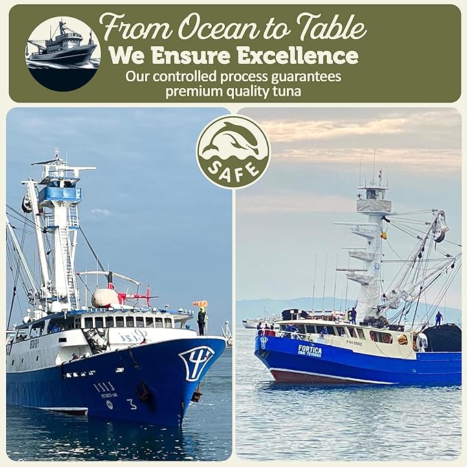 ONBOARD Premium Yellowfin Tuna in Olive Oil - 12 Pack Solid Light 5 Oz Cans Sustainably Wild Caught