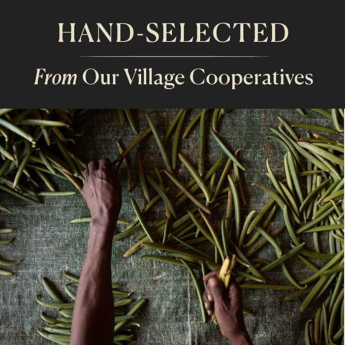 10 Organic Madagascar Whole Vanilla Beans, Grade A Pods, Premium Vanilla Beans for Making Extract &
