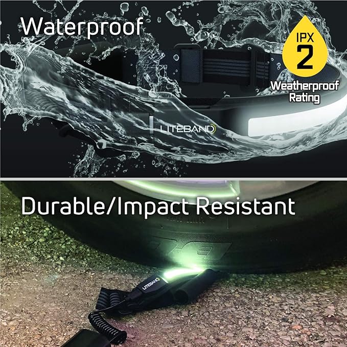 OPTIMAL VENTURES LED Headlamp Liteband Super Lightweight ACTIV 350 Lumen Bright Head Lamp, AAA