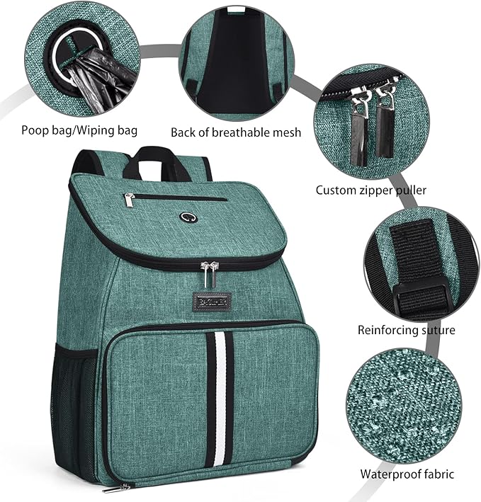 BAGLHER丨Dog Travel Bag, Airline Approved Pet Supplies Backpack, Dog Travel Backpack Accessories Set