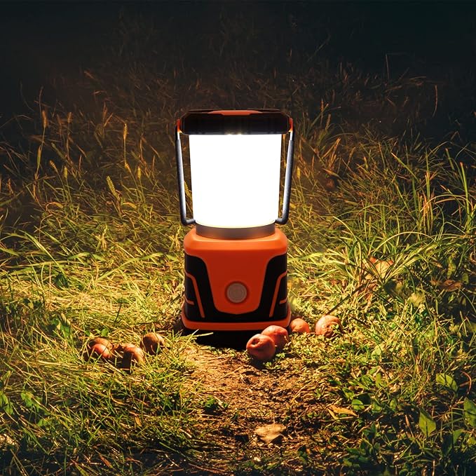 LED Camping lamp Super Bright 1500 lumens 4 Light Modes Dimmable searchlight Battery-Powered