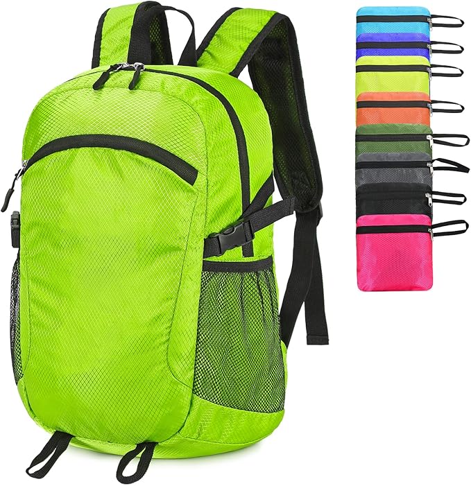 Small Hiking Daypack,15L Water-Resistant Hiking Backpack Packable Lightweight Travel Day Pack for