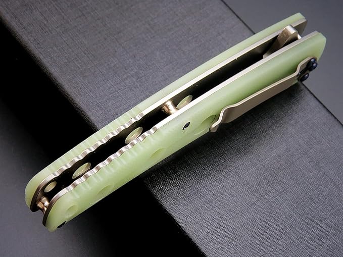 Eafengrow EF941 EDC Pocket Folding Knife D2 Steel Blade G10 Handle Pocket Clip with safety liner