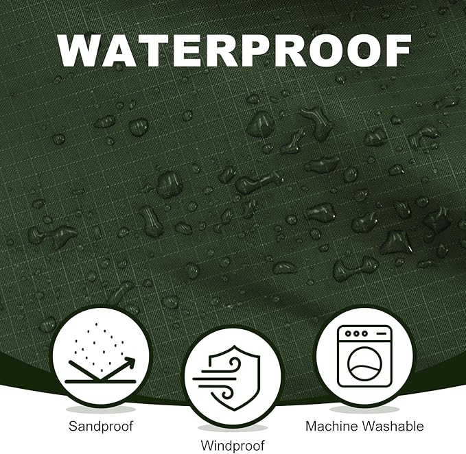 Fleece Waterproof Outdoor Blanket - Windproof Stadium Blanket for Camping, Picnics, and Sports Stay