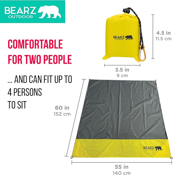 Pocket Blanket - Beach Blanket Waterproof Sandproof, Picnic Blankets Waterproof Foldable