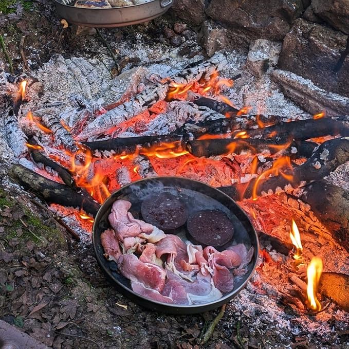 SILVERANT Titanium Trek Plate - Ultralight, Durable Camping Dish Pan Plate - Outdoor Kitchen