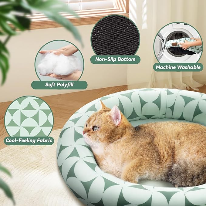 Cat Bed, 20In Dog Beds for Small Dogs, Calming Cat & Dog Beds for Indoor Pets, Pet Beds Comfortable