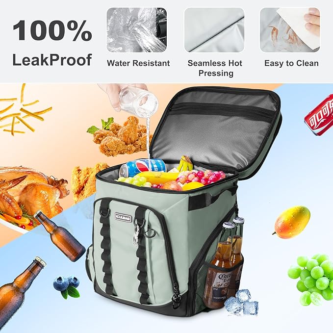 Beach Cooler Backpack for Men 36cans Insulated Backpack Cooler Lunch Bag for Women Camping Hiking