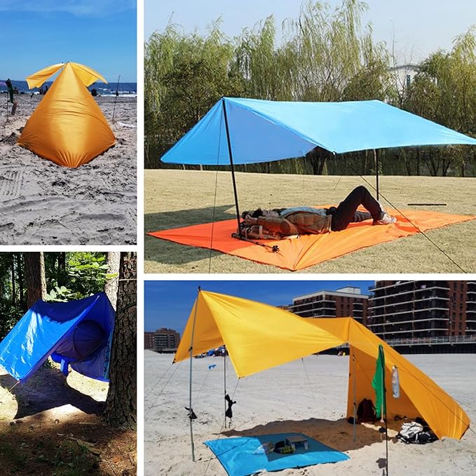 TRIWONDER Hammock Rain Fly Waterproof Tarp Camping Tent Footprint Ground Cloth Backpacking Tarp