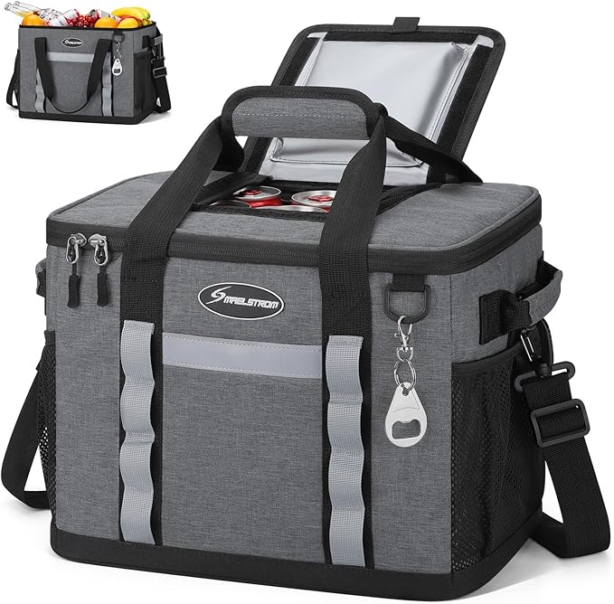Maelstrom Collapsible Soft Cooler Bag, 24/30/60/75 Cans Beach Cooler, Ice Chest, Leakproof &