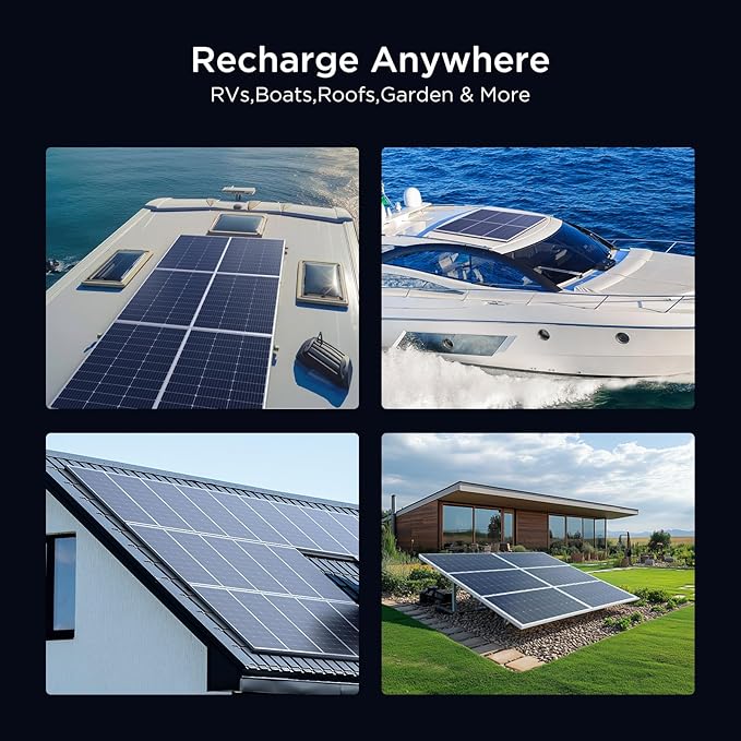 12V 100W Solar Panel,100 Watt Solar Panel with High-Output Design,High Efficiency Monocrystalline