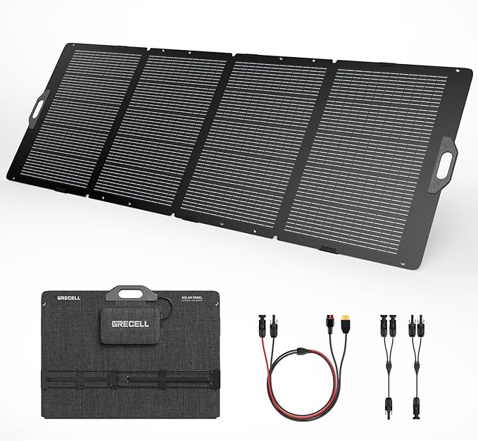 GRECELL 350W Portable Solar Panel for Power Station Generator, Foldable Solar Panel, 37.4V