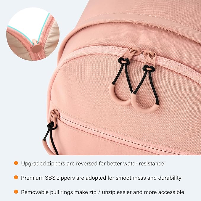 Carry On Travel Backpack For Women, 18 Inch Water Resistant Large Backpack Lightweight Bookbag For