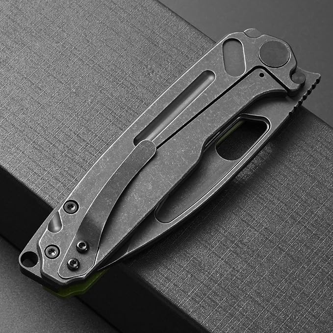 Ccanku C1136 Folding Knife D2 Steel Blade G10&Steel Handle EDC Tool Outdoor Hunting Camping Knife