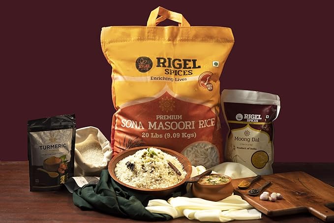 Rigel Spices Moong Dal 2 Lbs - Protein-Rich Yellow Mung Beans - Quick-Cooking Nutrient-Packed