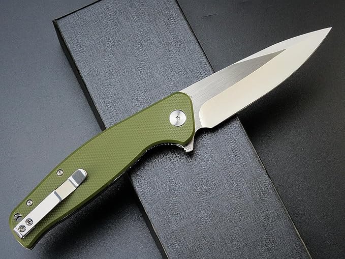 Eafengrow EF240 Folding Knife D2 Steel Blade G10 Handle EDC Tool Pocket Knives for Outdoor Working