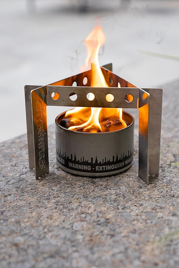 Portable Camp Stove - Cooker - Trivet Combo | 3 Uses in 1 | Ultralight | Stainless Steel | Perfect