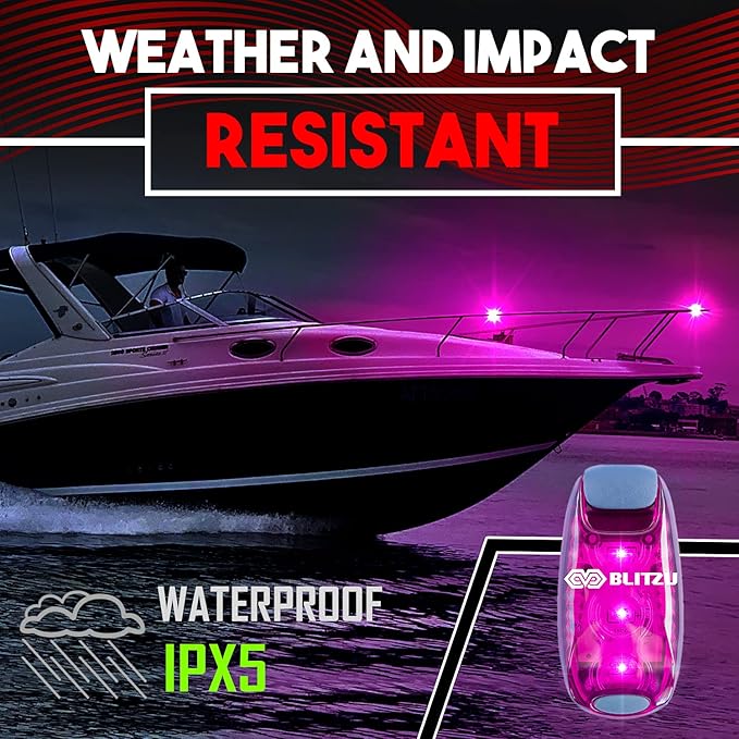 4 Pack LED Safety Light, Clip on Reflective Gear Lights for Walking at Night, Running, Jogging
