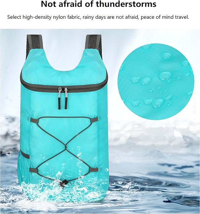 16L Lightweight Foldable Hiking-Backpack Small Packable-Daypack For Travel,Ultralight