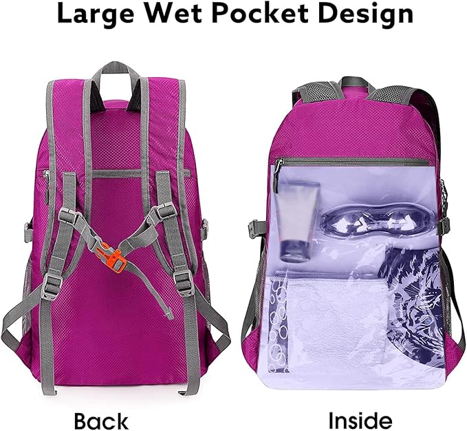 G4Free 40L Lightweight Packable Hiking Backpack, Waterproof Travel Daypack