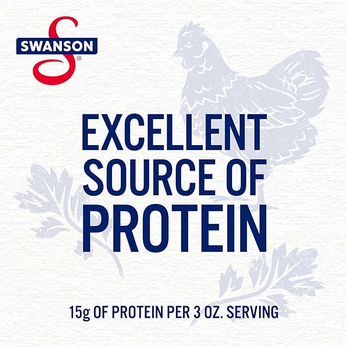 Swanson White Premium Chunk Canned Chicken Breast in Water, 12.5 OZ Can (Case of 12)