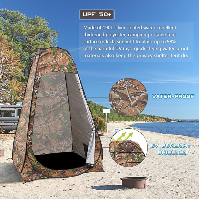 BRIAN & DANY Pop Up Shower Tent, Portable Privacy Camping Changing Tent, Camp Toilet Bathroom Pod