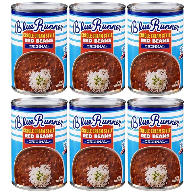 Blue Runner Creole Cream Style Red Beans (6-pack of 16-ounce cans)