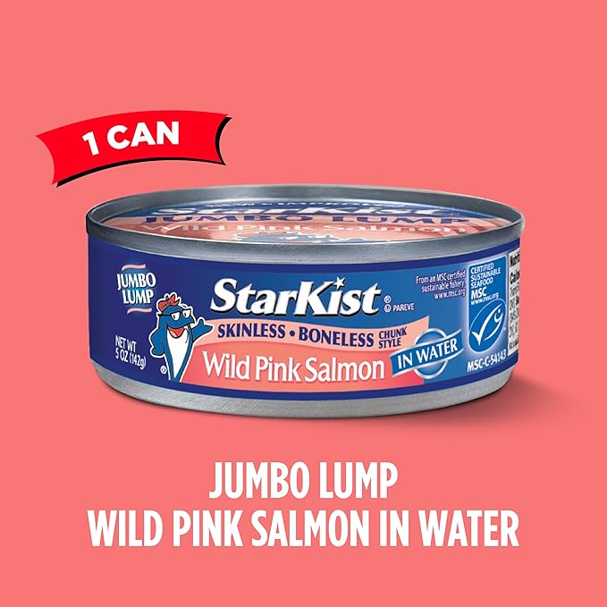 StarKist Wild Pink Salmon - Skinless, Boneless - 5 oz Can