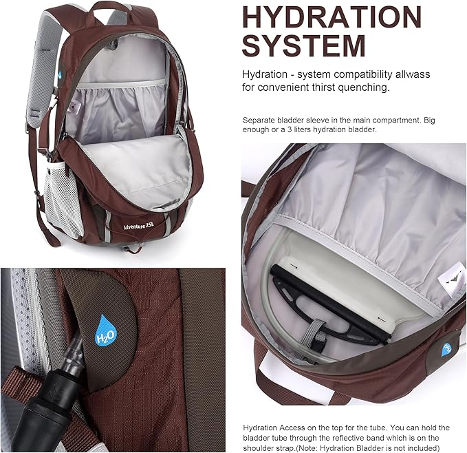 MOUNTAINTOP 25L/40L Hiking Backpack,Lightweight Travel Backpack for Men Women Outdoor Backpacking