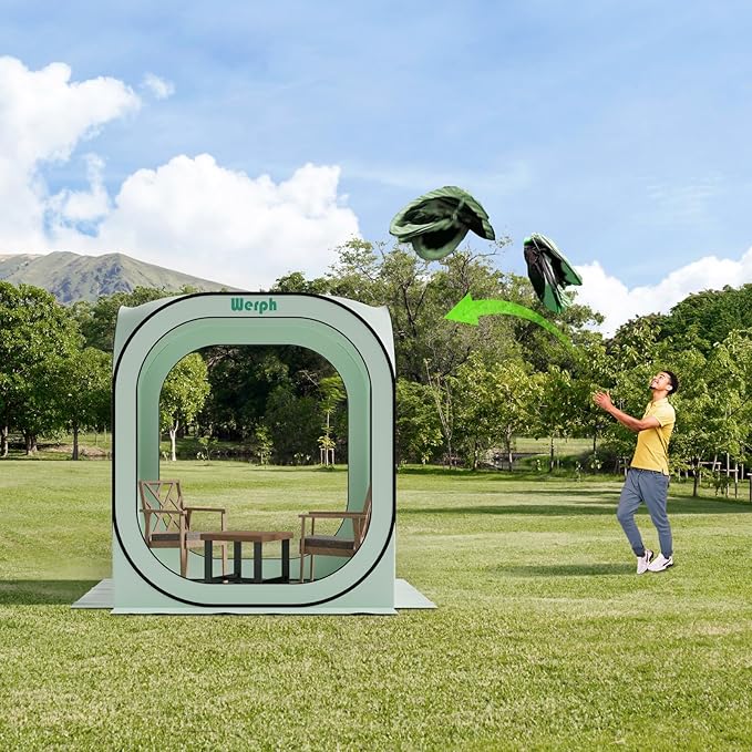 Pop Up Tent，Portable Canopy Tent with Mesh Mosquito Net, Screen House Room Canopy Shade Screen 6 x