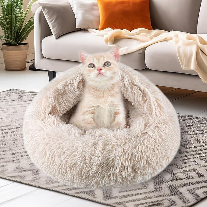 Cat Beds for Indoor Cats,Cat Cave for Puppy and Kitty,Calming Small Dog Bed for Small Dogs with
