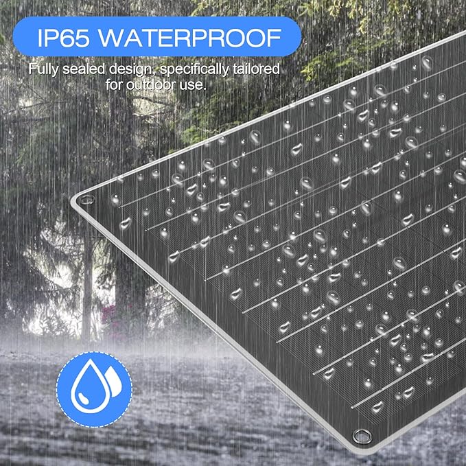 Lixada 30W Solar Charger Panel Kit with MPPT Trickle Maintiner Cntroller Portable Waterproof