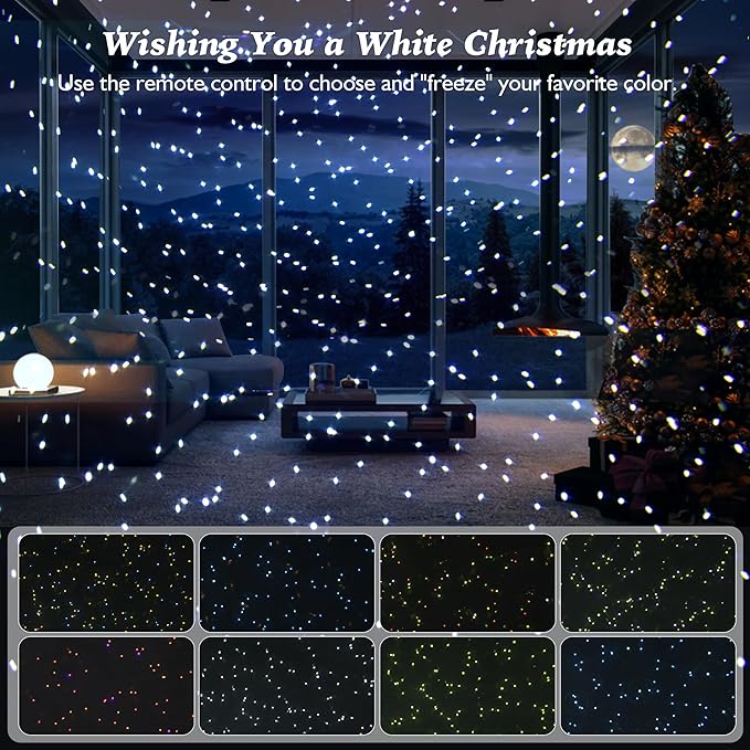 AIRIVO Outdoor Laser Lights Projector, 5 Color Motion Firefly Lights Star Show Projection Light