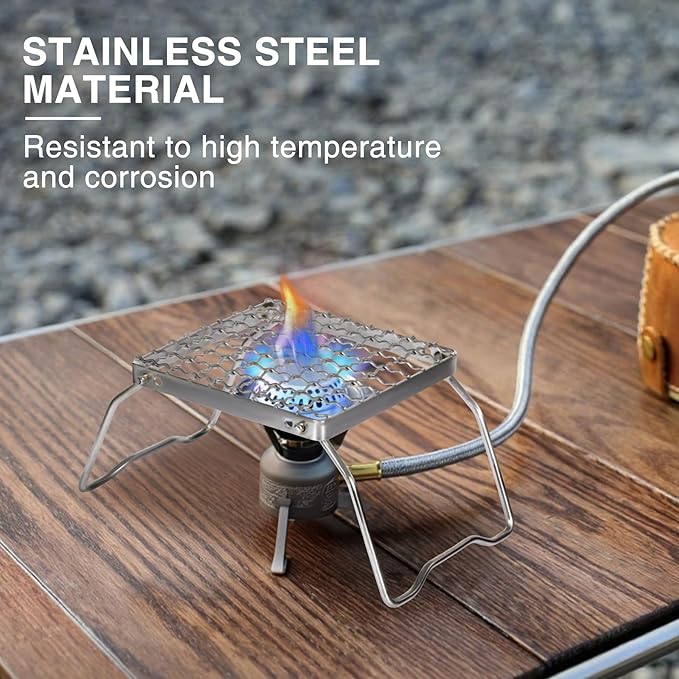 REDCAMP 6" Small Folding Campfire Grill, 304 Stainless Steel Firepit Grill Grate, Heavy Duty