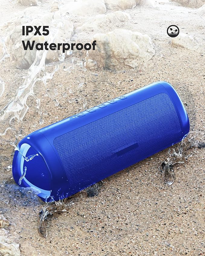 Bluetooth Speaker with HD Sound, Portable Wireless, IPX5 Waterproof, Up to 20H Playtime, TWS