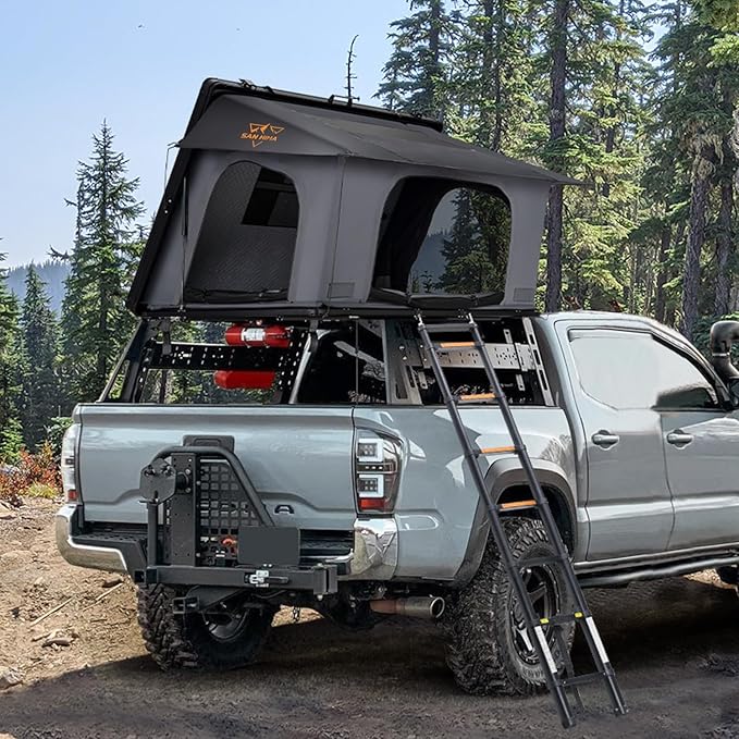 SanHima Rooftop Tent Hard Shell - Hotham Side Overland Aluminium Roof Top Tent Side-Open Design
