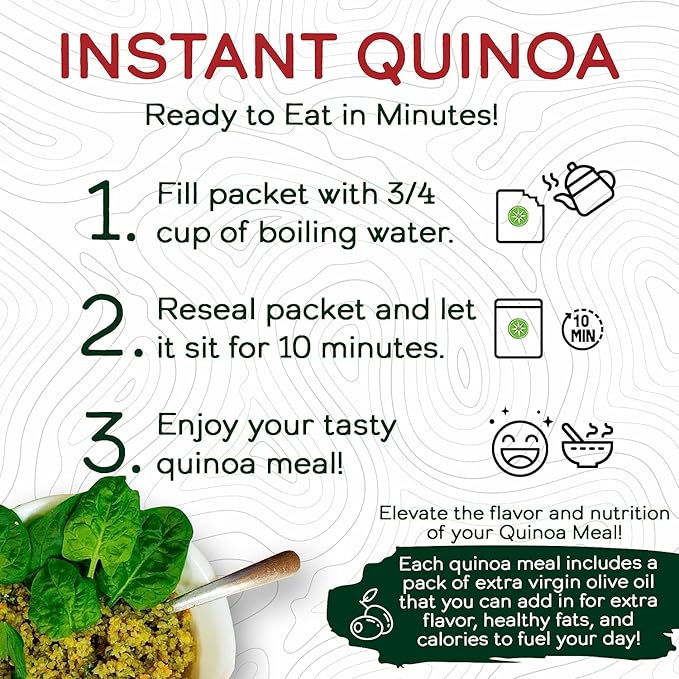 Wild Zora Organic Quinoa Bowls - Quick Prepared Meals, Instant Tasty Bowls, Pantry Staples