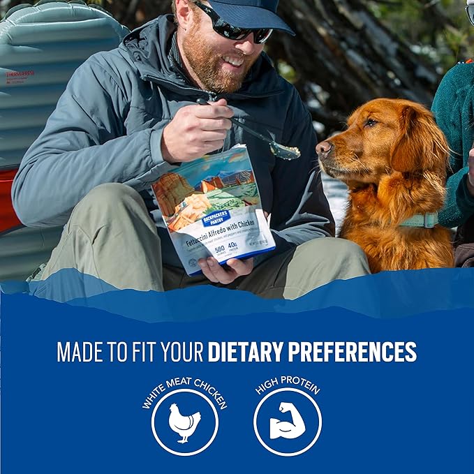 Backpacker's Pantry Fettuccini Alfredo with Chicken - Freeze Dried Backpacking & Camping Food