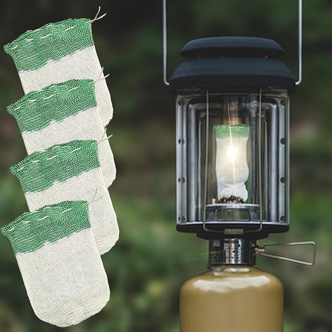 10 Pack U-Shaped Lantern Mantles,Propane Lantern Mantle,Upgrade Camping Lamp Mantle,Gas Lamp