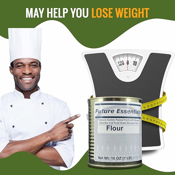 Future Essentials All Purpose White Flour | 100% Natural Whole Grain | Non GMO | Long Term Storage