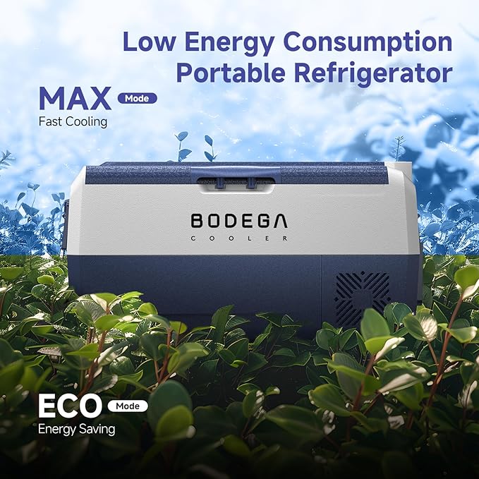 BODEGACOOLER 12 Volt Car Refrigerator,64 Quart Portable Car Freezer Fridge Bluetooth Control,(60L)