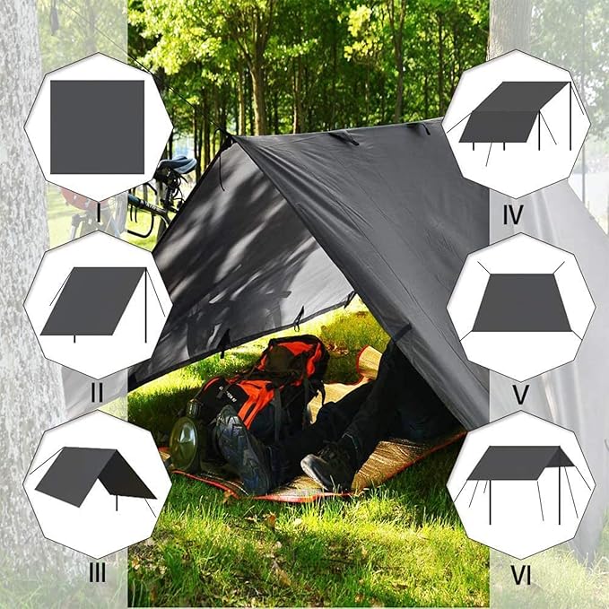 KALINCO Tent Tarp, Picnic Mat Camping Tarp Tent Hammock Tarp, pu Waterproof Camping tarp Tent Rain