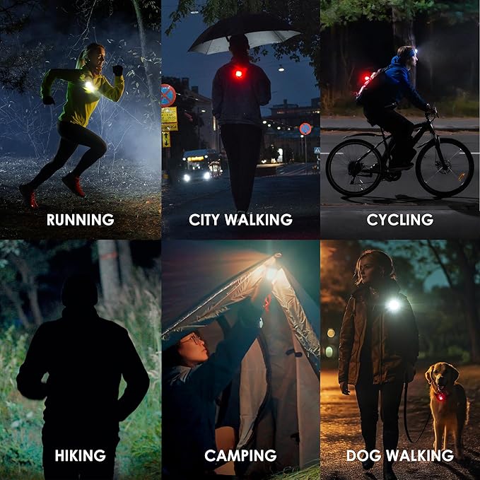 MEOLIGHT PRO 500 Lumen Light for Running, Dogs, Walking - Wearable Flashlight Chest LED Safety