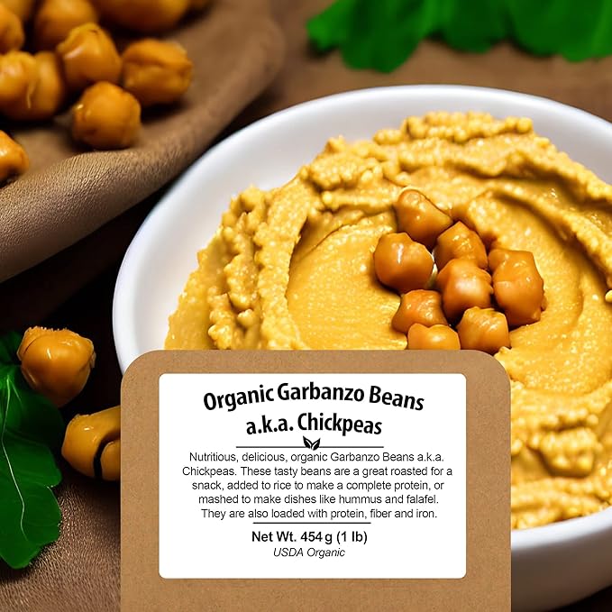 Be Still Farms Organic Chickpeas Garbanzo Beans Dry 2.8 lb - Dried Chick Peas - Great Protein for