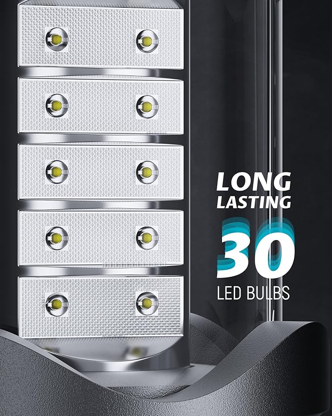 Lichamp 4 Pack LED Camping Lanterns, Battery Powered Camping Lights LED Collapsible Flashlight